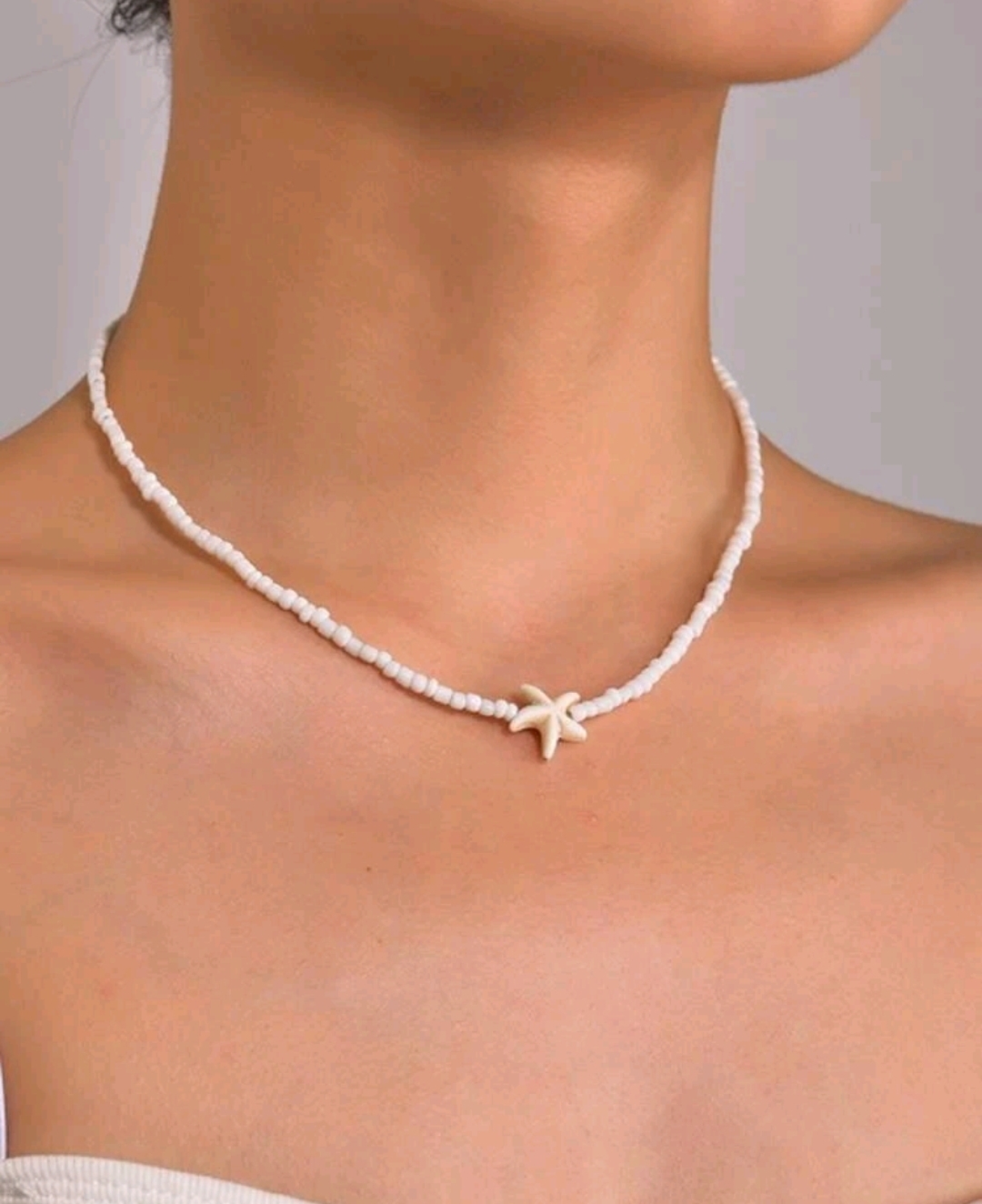 Колье Starfish Decor Beaded Necklace