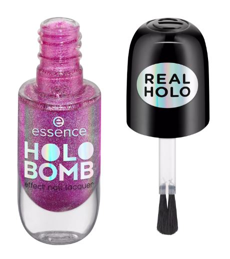 essence Лак для ногтей с оригинальным эффектом Holo Bomb, 02 Holo Moly 8 мл