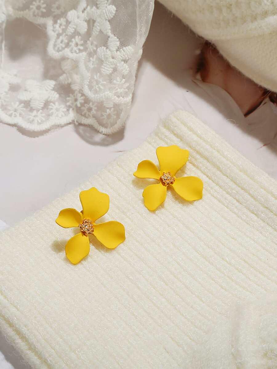 гвоздики Flower Decor Stud Earrings SKU: sj2201125789759869