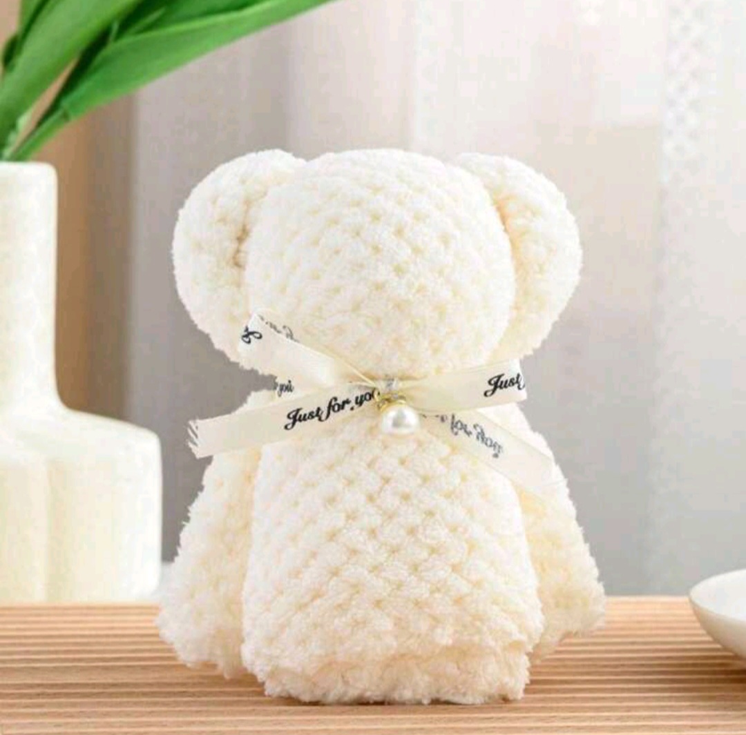 Полотенце сувенир мишка Cute Bear Shaped Towel, Bear Doll Towel, Soft Creative Face Towel, Birthday Gift, Wedding Gifts, Bathroom Decor, Gifts For Party