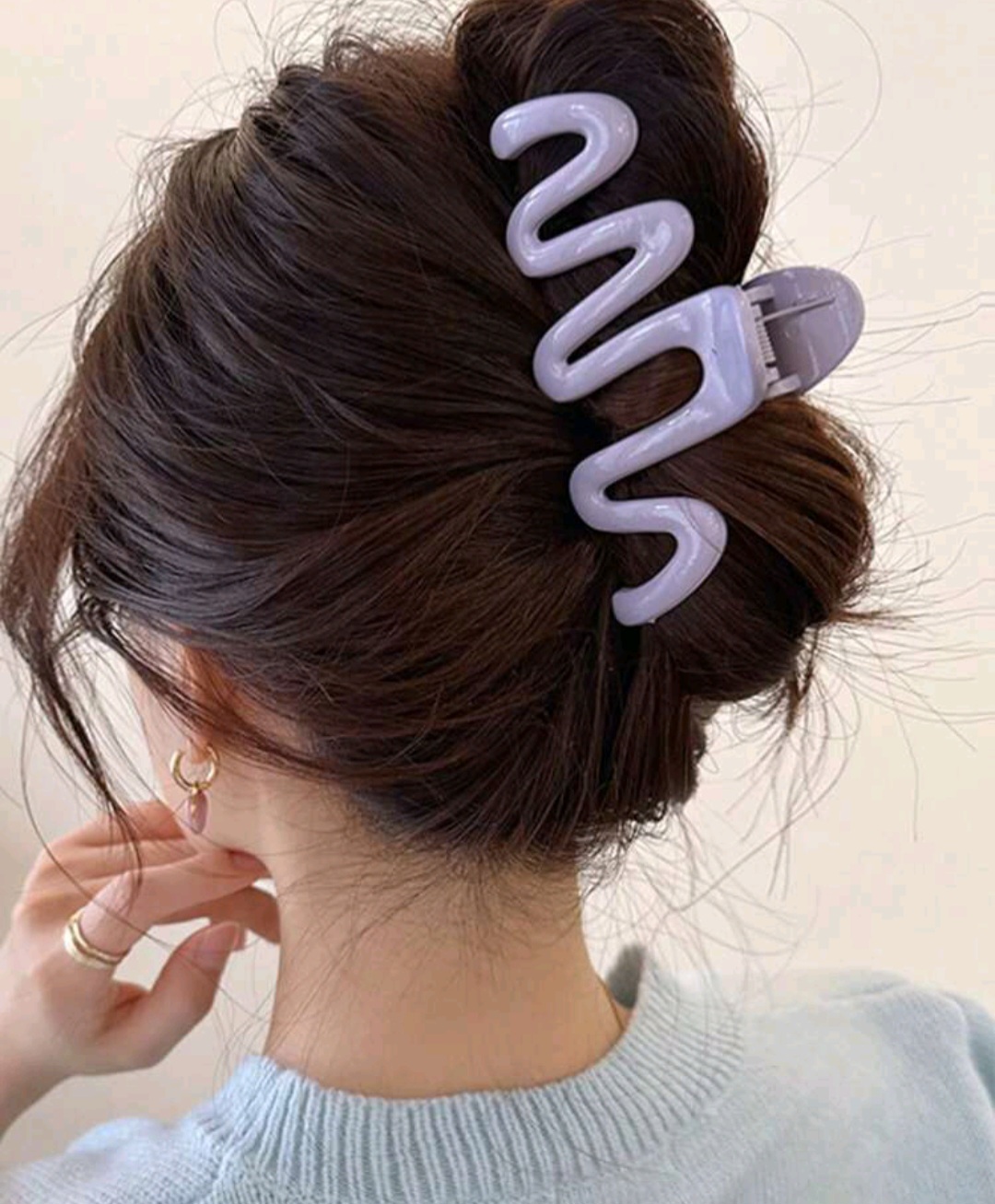 ПРИСТРОЙ!!! Краб Fashion Acrylic Hair Claw Clip Large Wave Style Hairpins Hair Clamps Barrettes Hair Accessories Hairgrip Women Ponytail Headwear Casual