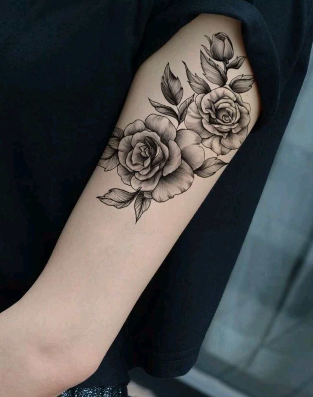 ПРИСТРОЙ!!!   Tattoo Sticker,1 Sheet Flower Pattern Temporary Tattoo For Women,Tattoo Stickers Adults,Realistic Tattoo Flower,For Women and Girls Black Friday