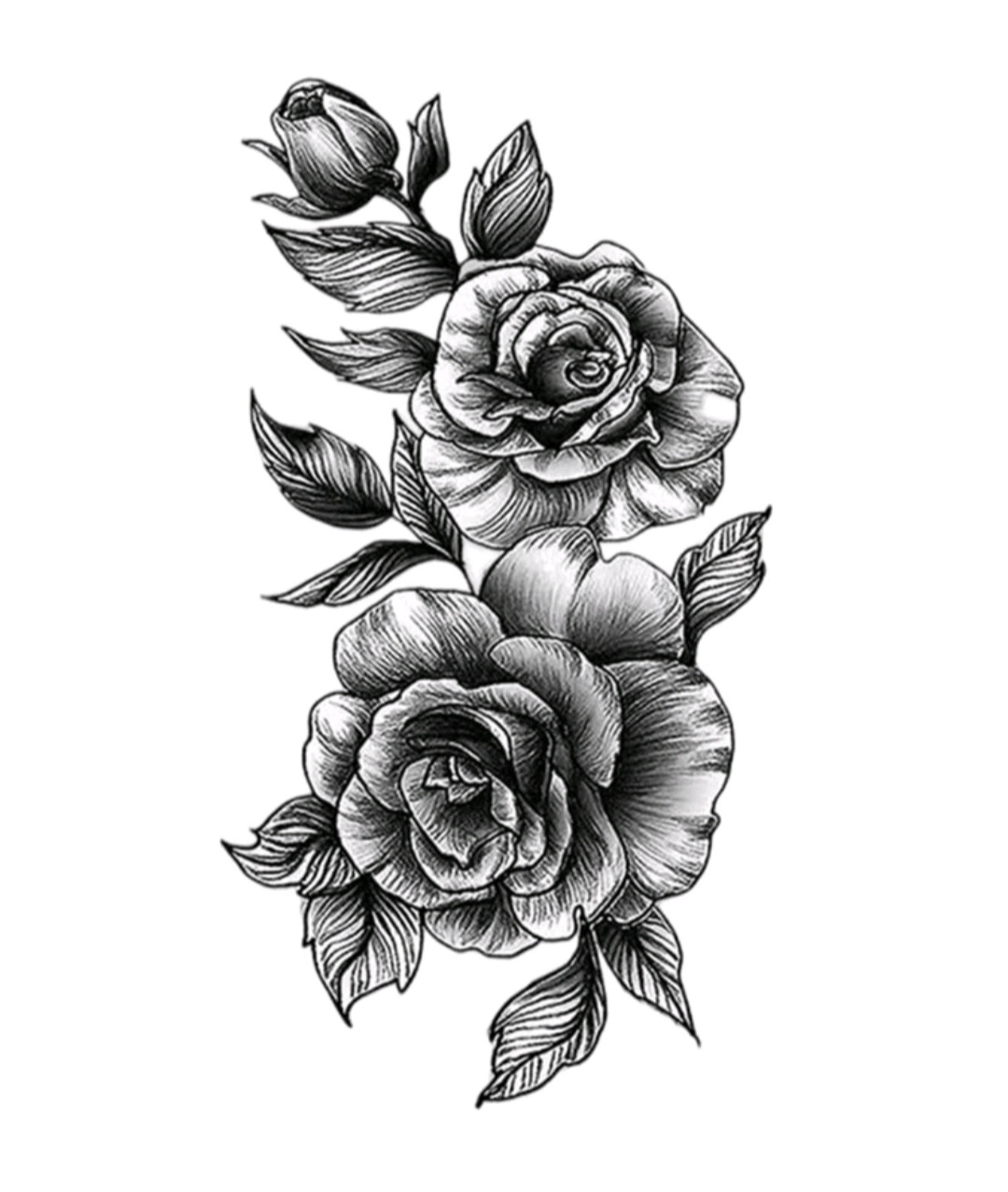 ПРИСТРОЙ!!!   Тату переводное  Tattoo Sticker,1 Sheet Flower Pattern Temporary Tattoo For Women,Tattoo Stickers Adults,Realistic Tattoo Flower,For Women and Girls Black Friday