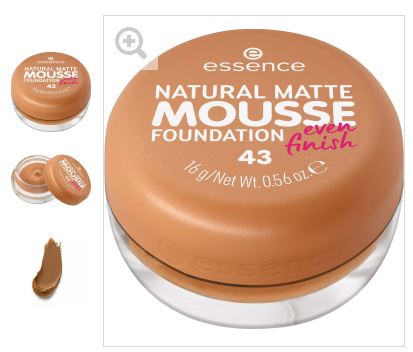 essence Тональная основа мусс Natural Matte Mousse Foundation, 43 16 гessence Тональная основа мусс Natural Matte Mousse Foundation, 43 16 г