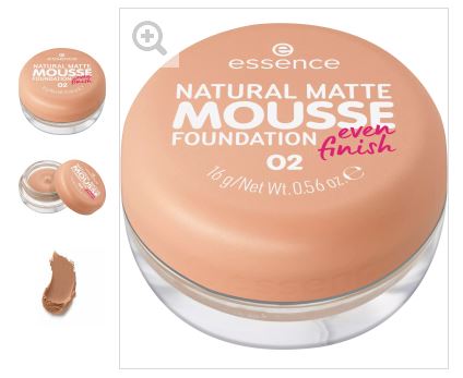 essence Тональная основа мусс Natural Matte Mousse Foundation, 02 16 г