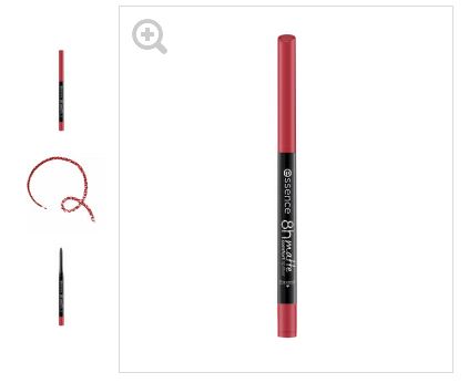 essence Карандаш для губ 8h matte comfort lipliner, 07 Classic Red 0,3 г