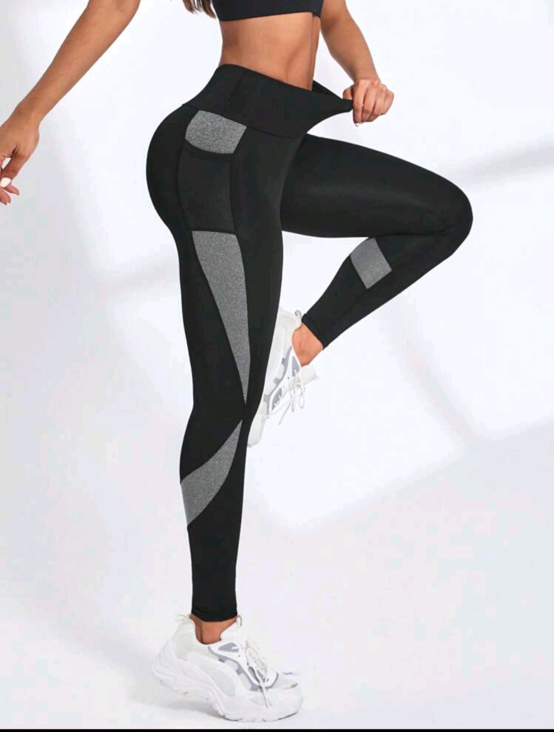 Women's Color Block Running/Fitness Athletic Leggings