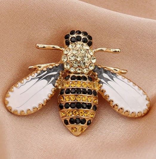 Брошь 3 см Cute Rhinestone Bee Brooch Women Party Accessories Insect Faux Pearl Corsage Brooches Cardigan Suit Clothing Accessories Gift SKU: sj2310186490158333