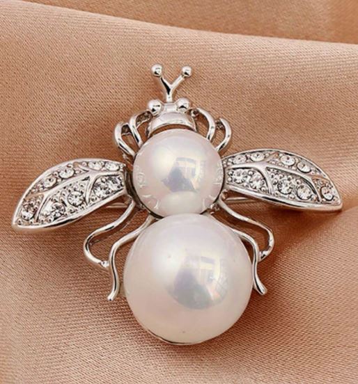 Брошь 3 см Cute Rhinestone Bee Brooch Women Party Accessories Insect Faux Pearl Corsage Brooches Cardigan Suit Clothing Accessories Gift SKU: sj2310186490158333