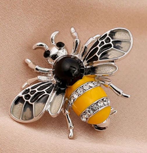 Брошь 3 см Cute Rhinestone Bee Brooch Women Party Accessories Insect Faux Pearl Corsage Brooches Cardigan Suit Clothing Accessories Gift SKU: sj2310186490158333