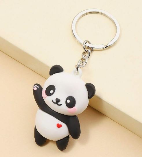 Cute 1pc Heart Shaped Panda Keychain SKU: sc2303294994081152