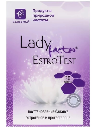 Комплекс "Леди Фактор" (Lady Factor Estrotest). Восстановление гормонального фона, 30 таблеток