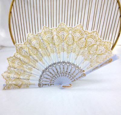 1pc Elegant Ladies' Ancient-Style Dance Folding Hand Fan,Perfect For Music Festival,Party,Model Show And Runway,Costume Decor Props. SKU: sc2404185690877212