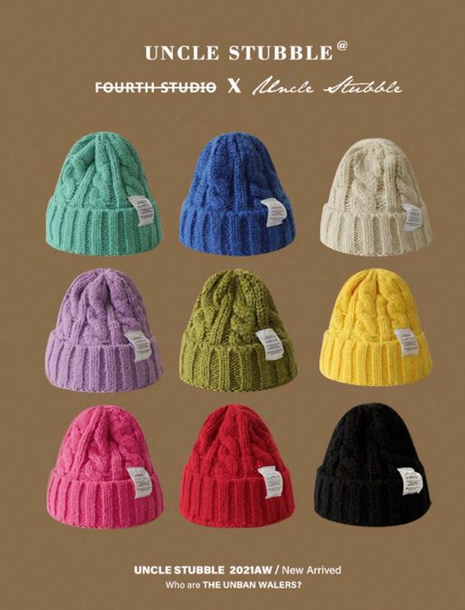 1 шт Multi-Color Knit Beanie Hats For Women, Casual & Elegant, Vintage Bohemian Style, Warm & Windproof, Acrylic Fiber, Suitable For Autumn & Winter SKU: sc2407194259751951