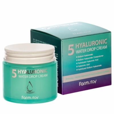 Гиалуроновый крем для лица Farm Stay Hyaluronic 5 Water Drop Cream