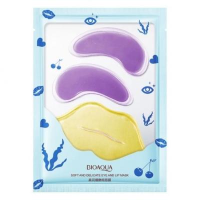 Набор Bioaqua Soft and Delicate (гидрогелевые патчи для глаз + гидрогелевые патчи для губ) 1 шт