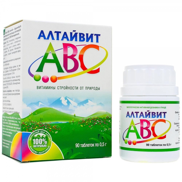 Комплекс витаминов «Алтайвит ABC», 90 табл.