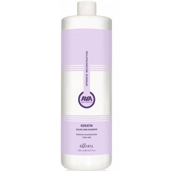 Кератиновый шампунь для окрашенных и химически обработанных волос Kaaral AAA Keratin Color Care Shampoo  1000 мл