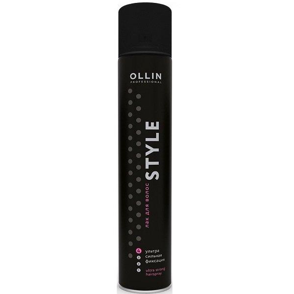 Лак для волос ультрасильной фиксации Ollin Style Ultra Strong Hair Spray 500 мл