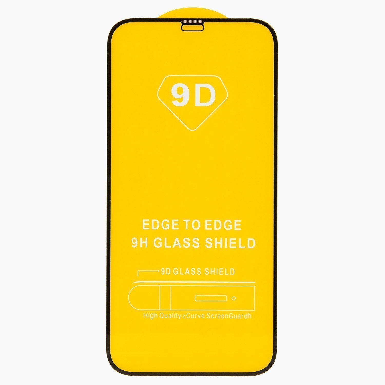 Защитное стекло Full Glue 2,5D для "Apple iPhone 12/iPhone 12 Pro" (black) (тех.уп.) (20 шт)