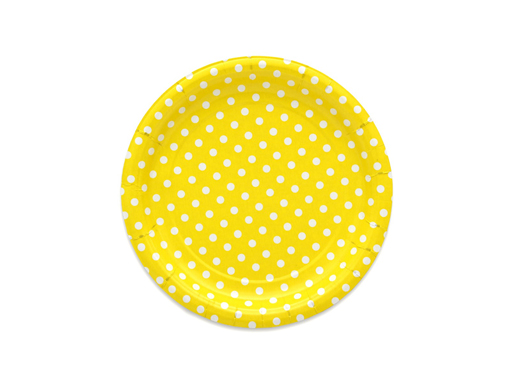 Тарелка бумажная Yellow Pin Up (17 см.. 6 шт.).еврослот. ПФ 1 ЕВ-5316