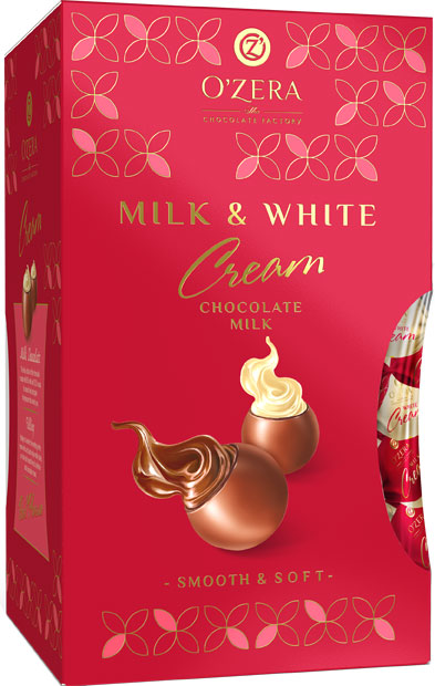 O’Zera Milk & White Cream Конфеты фасованные 200гр
