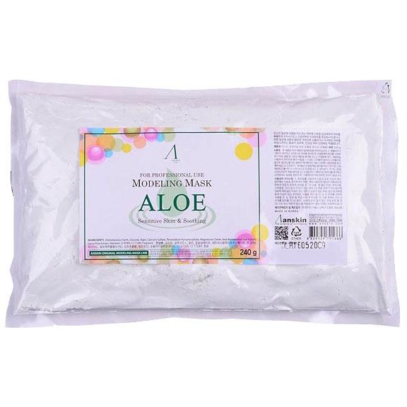 Маска альгинатная с экстрактом алоэ успокаивающая Aloe Modeling Mask, ANSKIN 240 г (пакет)