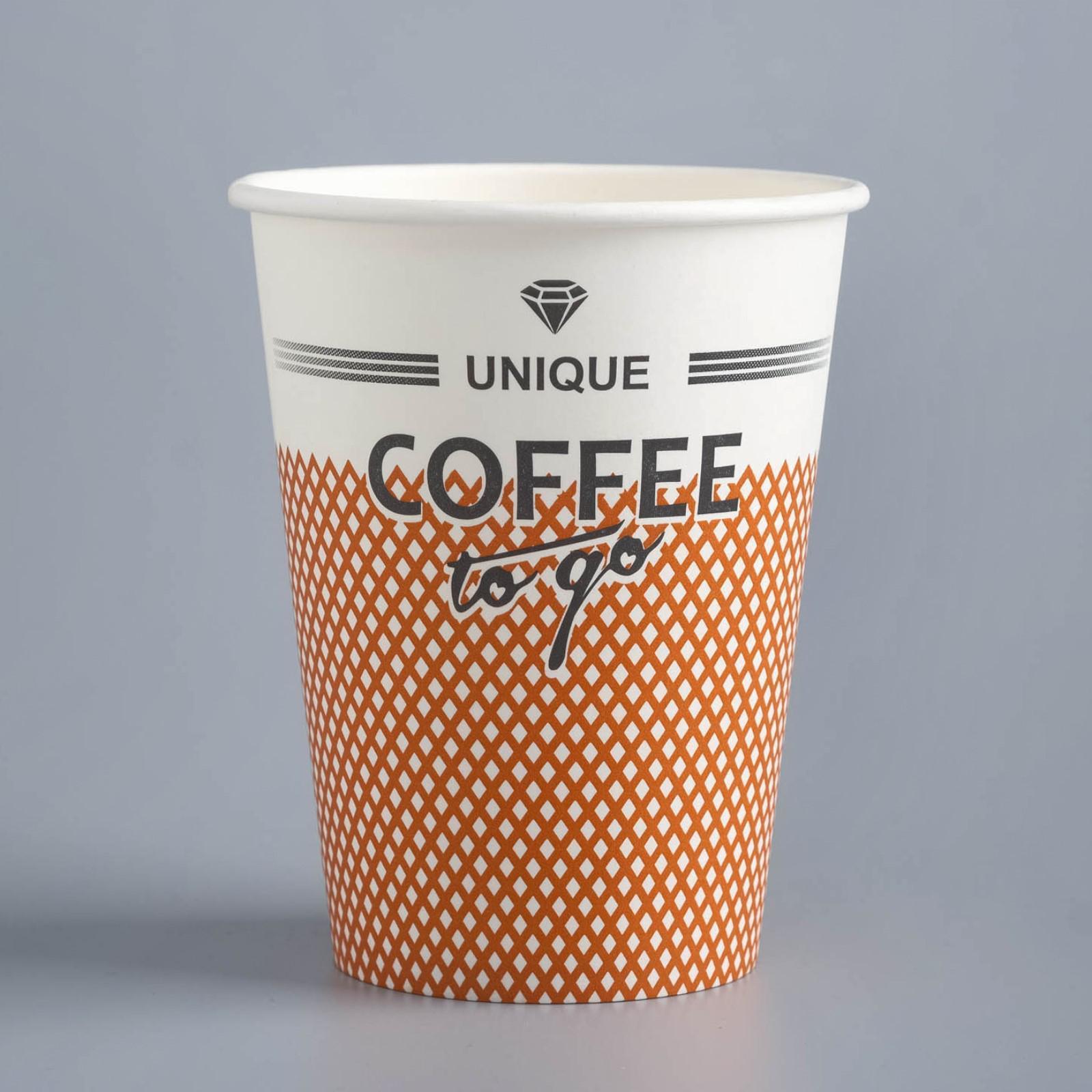 Стакан "Coffe to go" для горячих напитков, 350 мл, диаметр 90 мм ФАСОВКА ПО 10 шт.