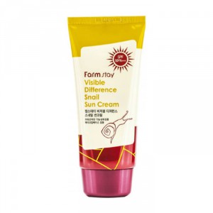 Солнцезащитный крем с экстрактом улитки Visible Difference Snail Sun Cream SPF50/PA+++, FARMSTAY 70