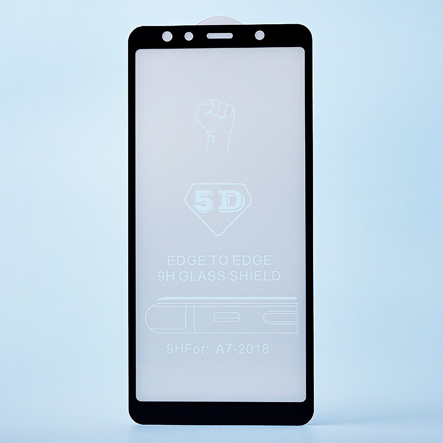 Защитное стекло Full Screen Activ Clean Line 3D для "Samsung SM-A750 Galaxy A7 2018" (black)