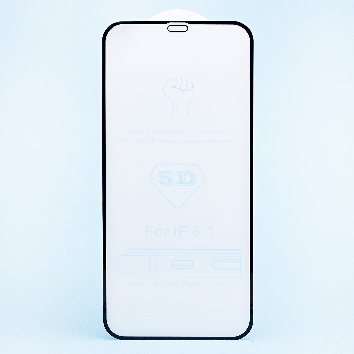 Защитное стекло Full Screen 3D Flat для "Apple iPhone 12/iPhone 12 Pro" (black) (тех.уп.)
