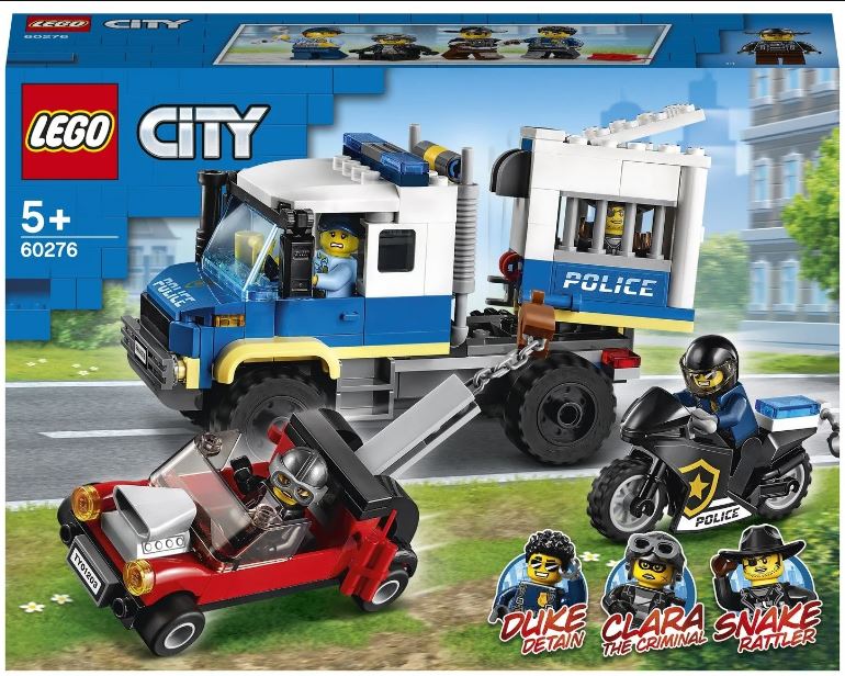 LEGO Конструктор LEGO City Police 60276 Транспорт для перевозки преступников / подарок, машинки