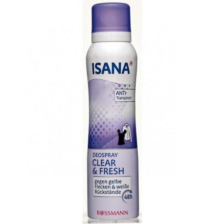 ISANA Deodorant spray Clear и Fresh ISANA Дезодорант Спрей Чистота и Свежесть без следов на одежде 150 г