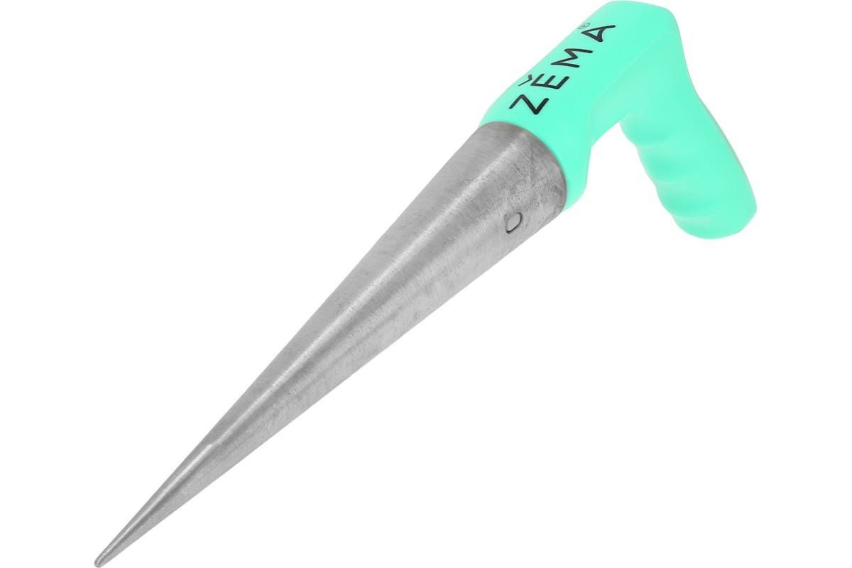 Сажалка-лункообразователь ZEMA с металлическим наконечником и эргономиной ручкой