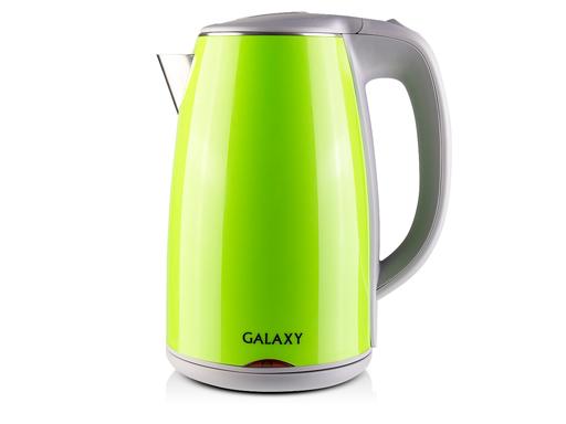 Чайник электрический Galaxy GL-0307 ЗЕЛЕНЫЙ 2000Вт, объем 1,7л, скрытый нагревательный элемент