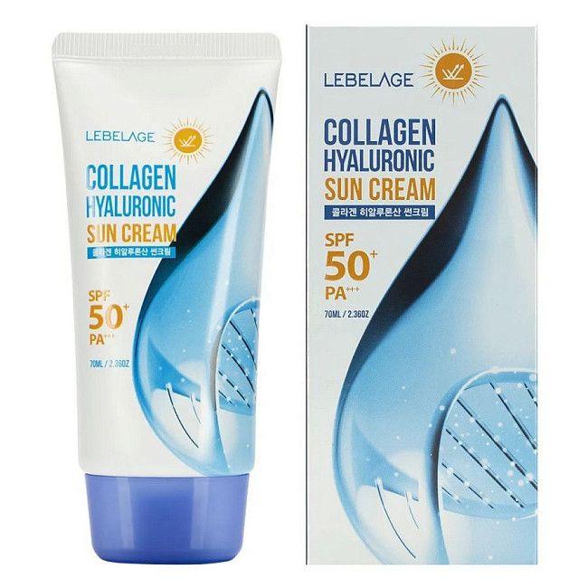 Lebelage Солнцезащитный крем для лица с коллагеном / Collagen Hyaluronic Sun Cream SPF50+ PA+, 70 мл