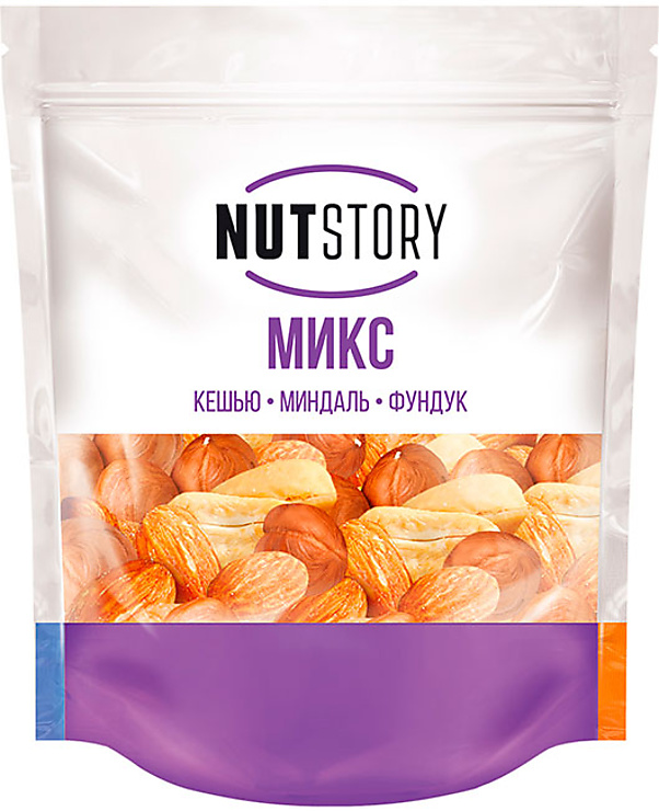 «Nut Story», микс ореховый из кешью, миндаль, фундук, 150 г