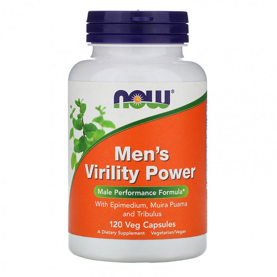 NOW Foods, Men's Virility Power, 120 растительных капсул