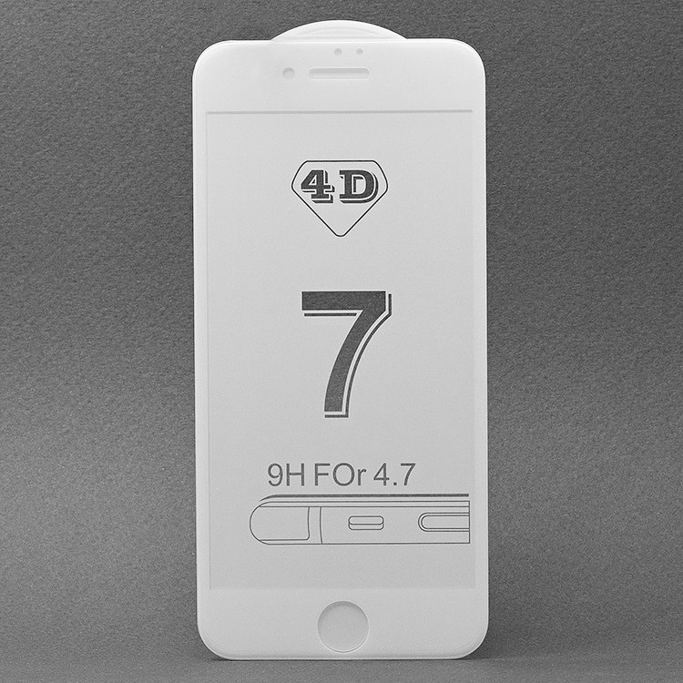Защитное стекло Full Screen Glass 3D для "Apple iPhone 7/iPhone 8/iPhone SE 2020" (white)
