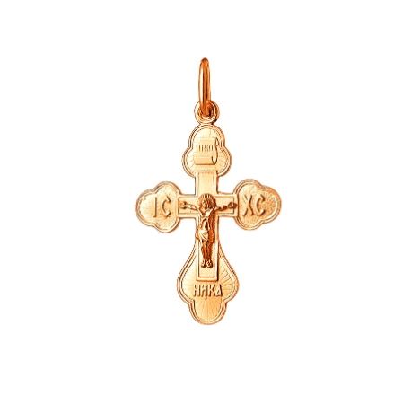 крест из серебра золоченый штампованный Артикул:1-076-6