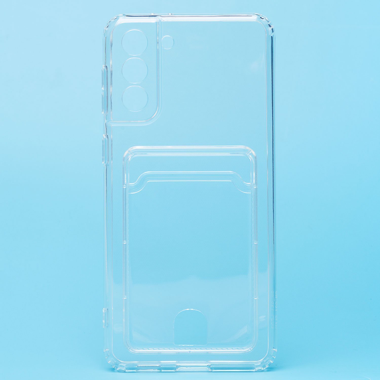 Чехол-накладка SC276 с картхолдером для "Samsung SM-G996 Galaxy S21+" (transparent)