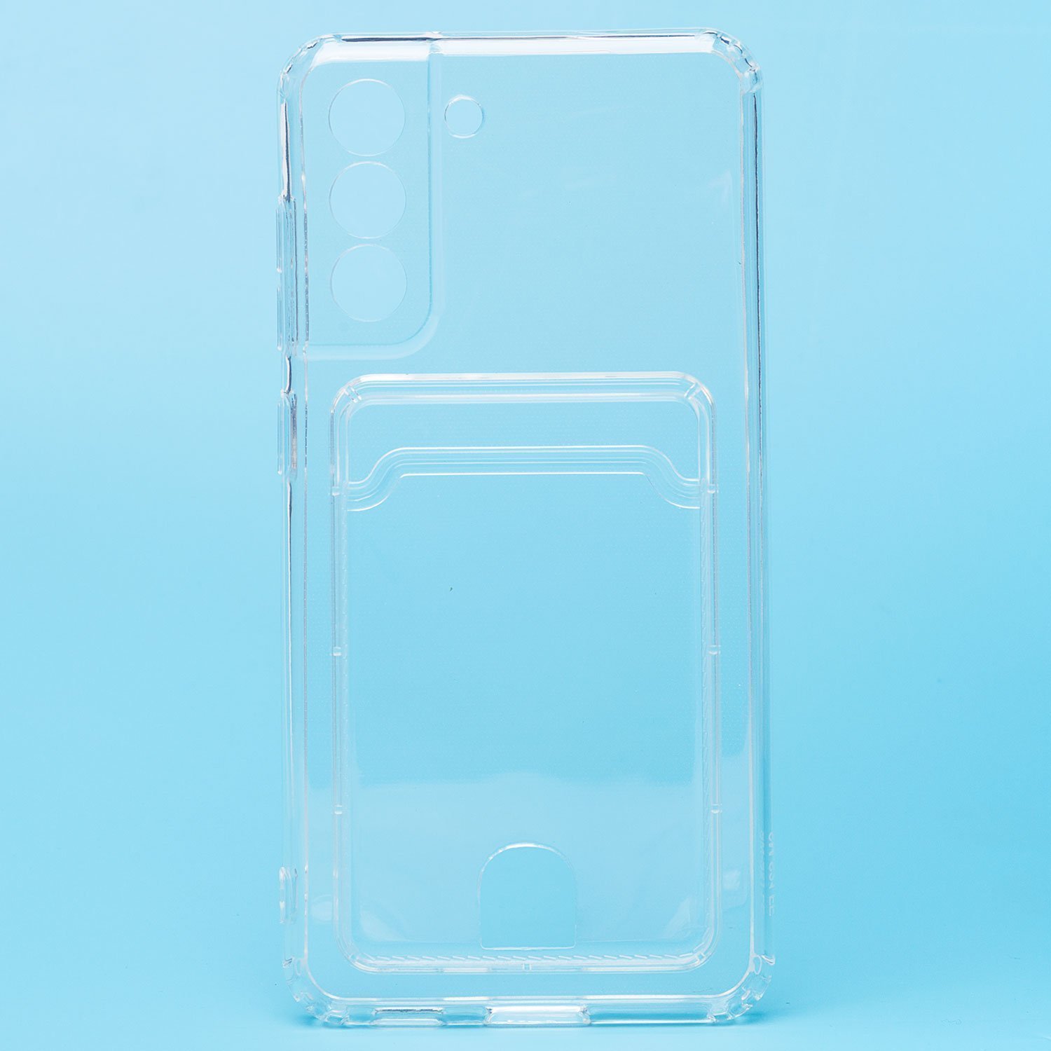 Чехол-накладка SC276 с картхолдером для "Samsung SM-G990 Galaxy S21FE" (transparent)