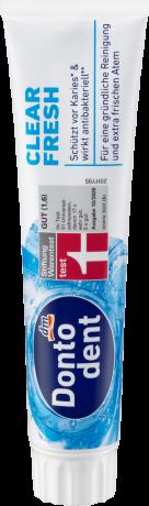 В НАЛИЧИИ .......Dontodent Zahnpasta clear fresh Антибактериальная освежающая зубная паста с повышенным содержанием цинка, 125 мл