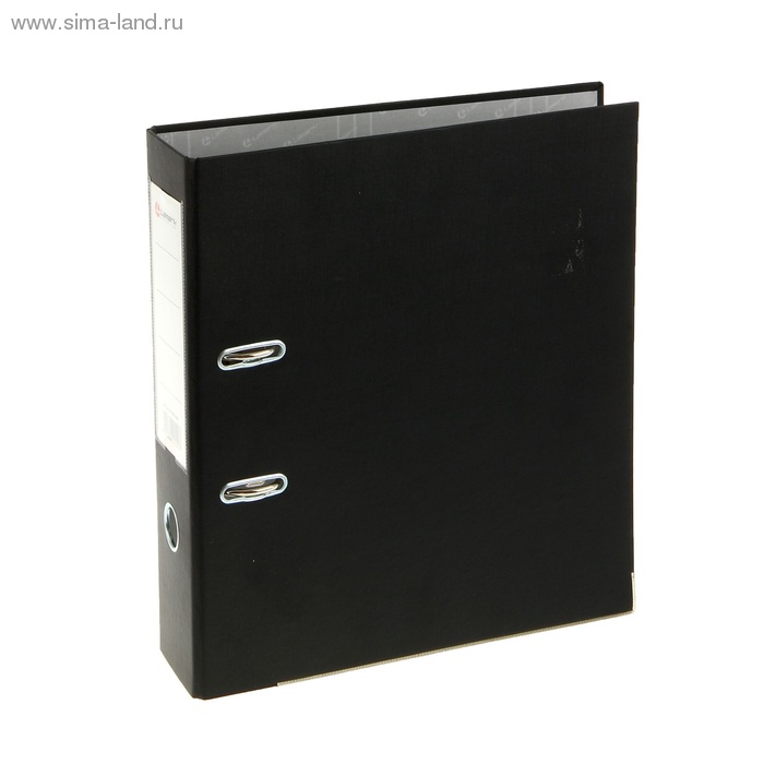Папка-регистратор А4, 80мм Lamark ПВХ черный, металлическая окантовка, карман, разобрный