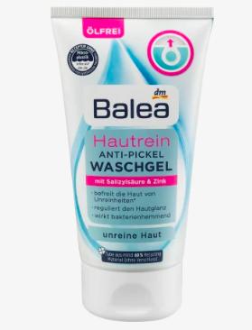 Balea (Балеа) Waschgel Hautrein Anti-Pickel Очищающий гель для кожи против прыщей, 150 мл