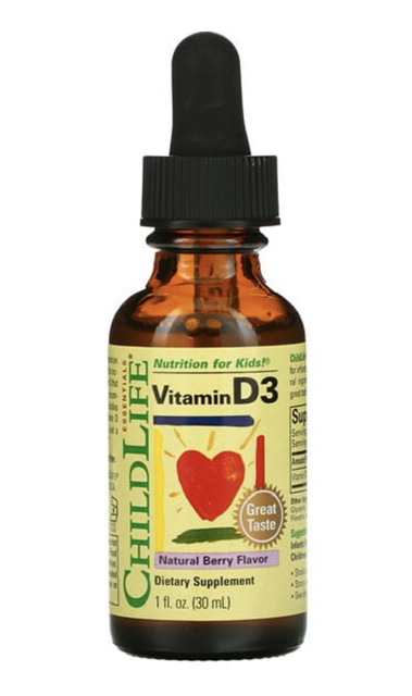 -20% ChildLife, витамин D3, со вкусом натуральных ягод, 30 мл (1 жидк. унция)