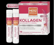 Merz Spezial Kollagen Schonheits-Formel Trinkampullen 14 St, 350 ml Коллаген питьевые ампулы для упругой гладкой кожи, 14 штук х 25 мл