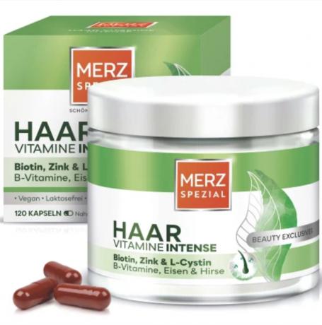 Merz Spezial Haar Vitamine Intense Kapseln 120 St, 71 g Витамины для волос Интенсивные, 120 капсул